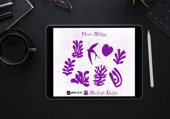 15 Line Art Matisse Brushes for Procreate