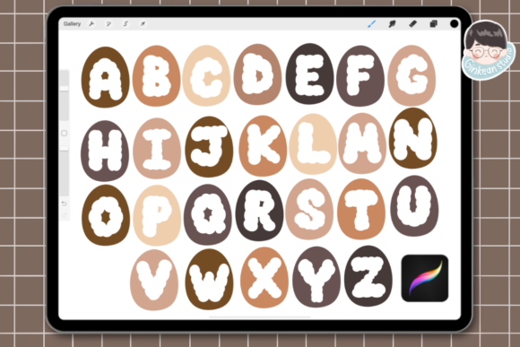 26 Alphabets Easter Egg Brush Stamp: A Creative Toolkit for Digital Artists