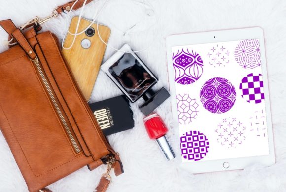 Enhancing Digital Art with 15 Geometric Patterns Brush Stamps V7 for Procreate