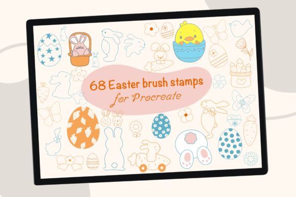 Evaluating the 68 Easter Procreate Brush Stamps for Digital Design Efficiency