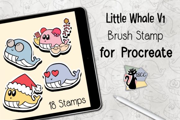 Little Whale V1 Procreate BrushStamp Guide
