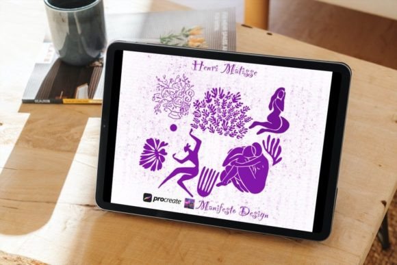 Mastering Modern Illustration with 15 Henri Matisse Procreate Stamps V 18