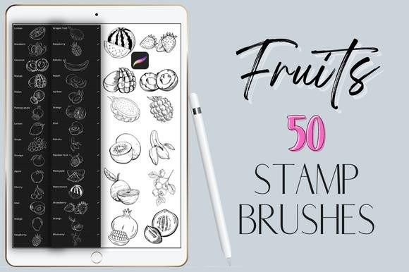 Procreate Fruits Brush Stamps Guide