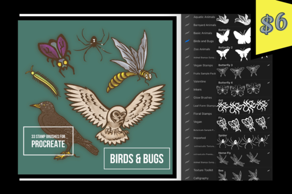 Strategic Visual Assets: Leveraging Birds and Bugs Stamps for Procreate in Professional Design Workflows