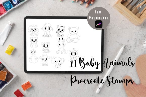 Streamline Your Digital Art with Procreate Animals Stamps