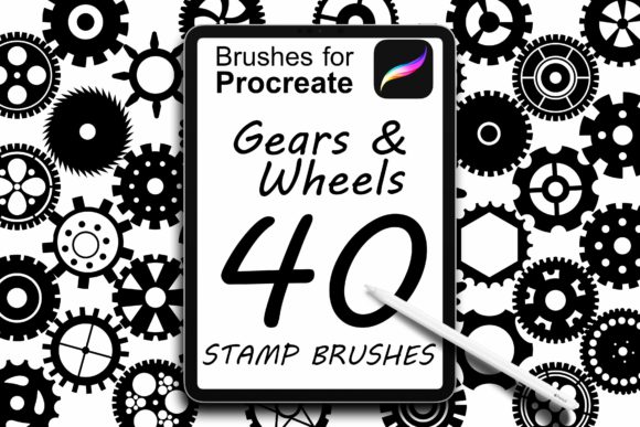 Unlocking Mechanical Precision: A Deep Dive into the 40 Gears Wheels Stamp for Procreate