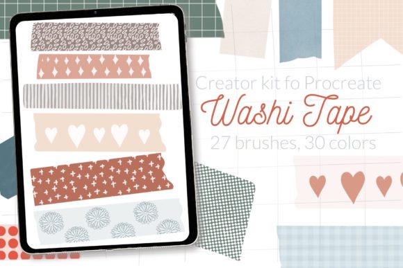 Washi Tape Procreate Digital Tape Stamps: Elevating Your Digital Art Workflow